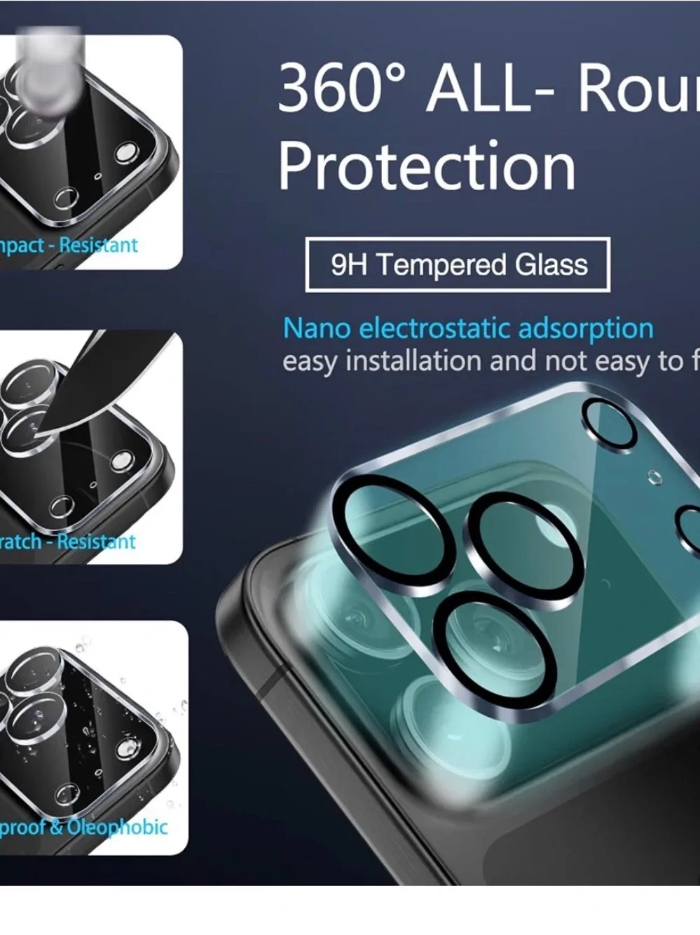 Privacy Screen & camera lens protector for iPhone 17 Pro (3 Pack)6.3 inch
